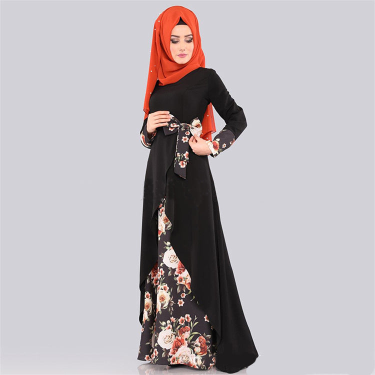 Women's Arab Slim Fit Pullover Long Dress Dresses