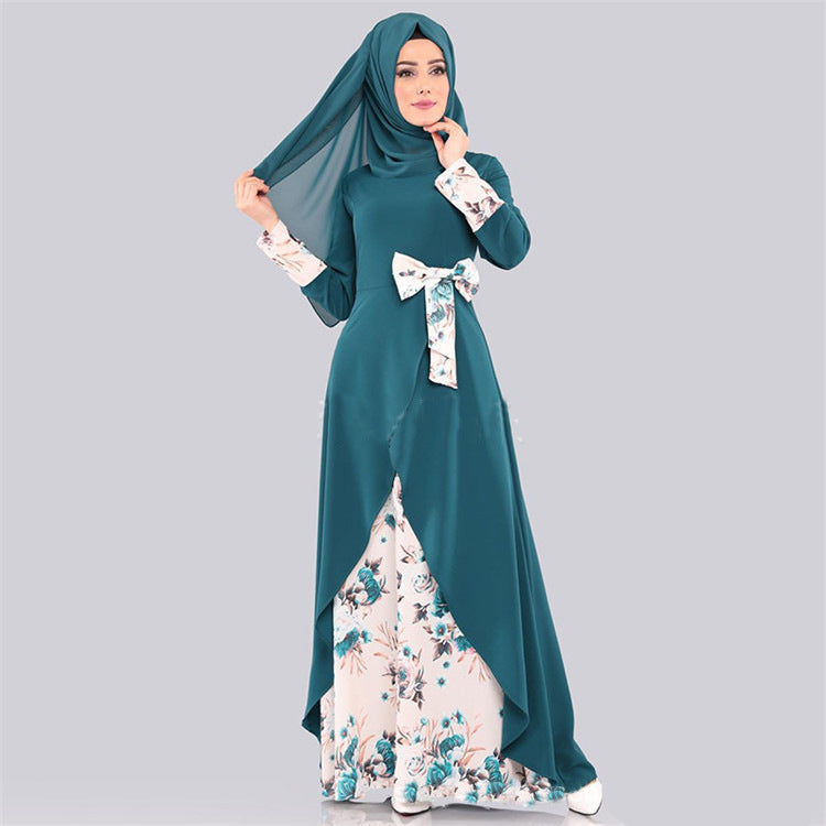 Women's Arab Slim Fit Pullover Long Dress Dresses
