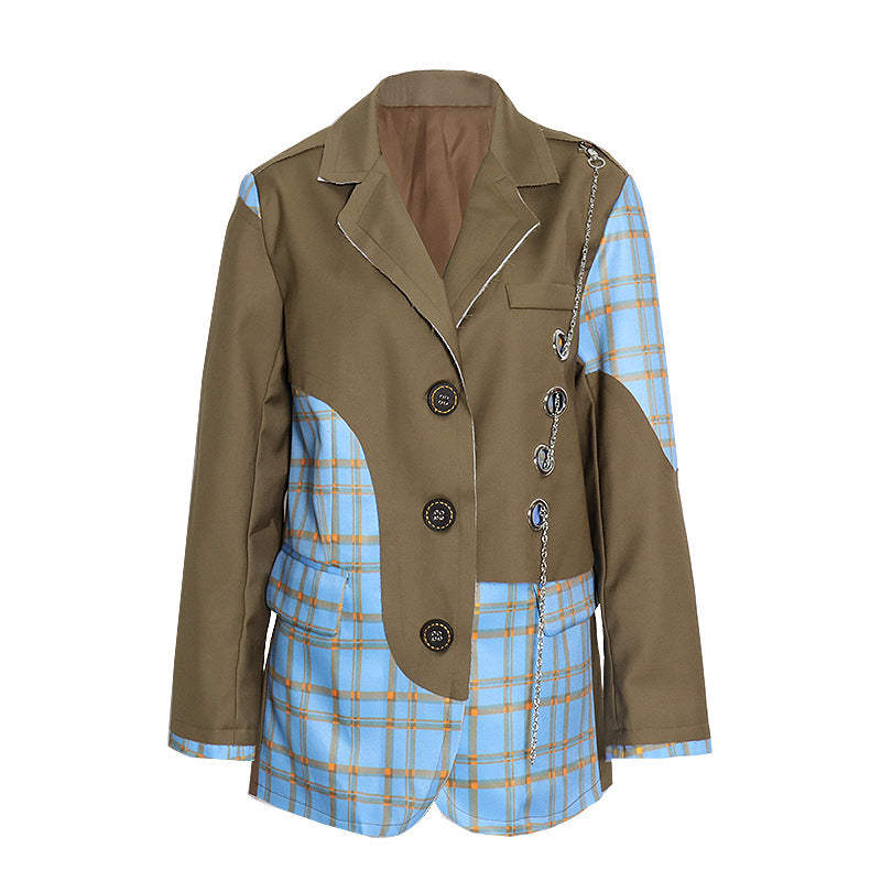 Australian Fashion Design Polo Collar Long Blazers
