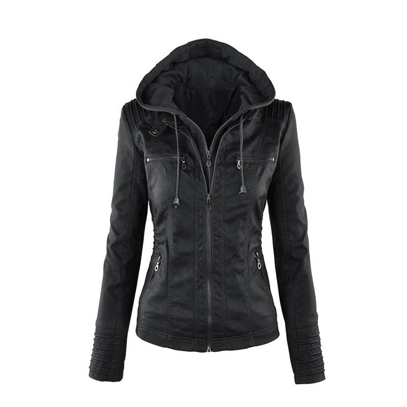 Women's Long Sleeve Lady Leather Motorcycle Clothing