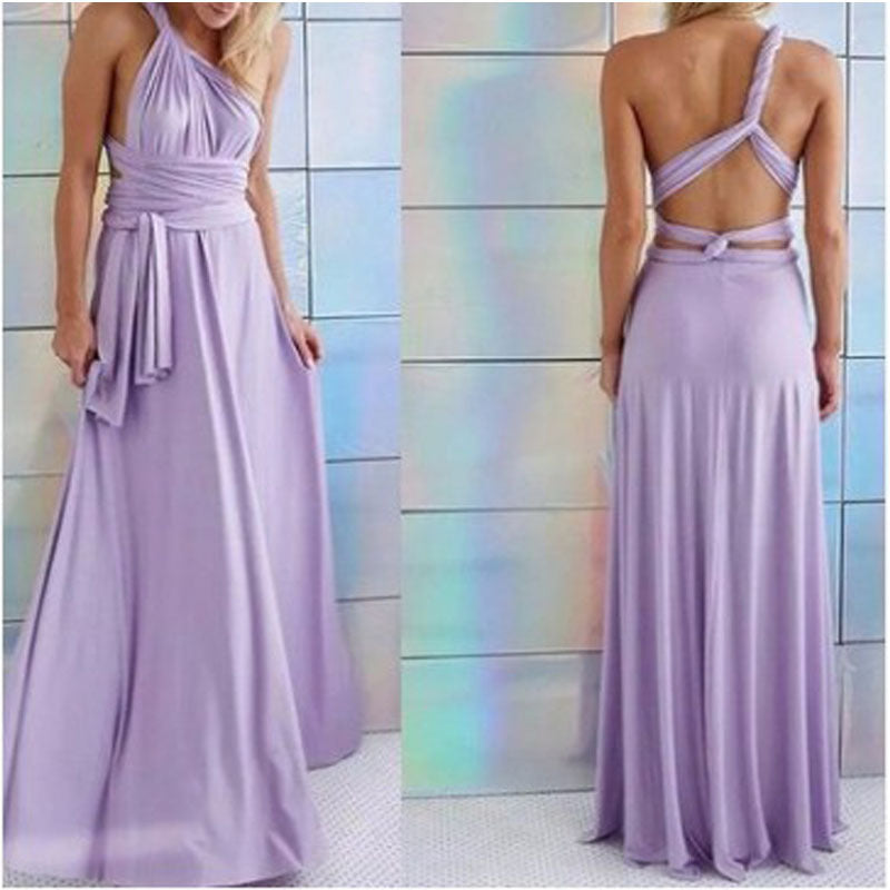 Multiple Cross Backless Sexy Bandage One-piece Dress