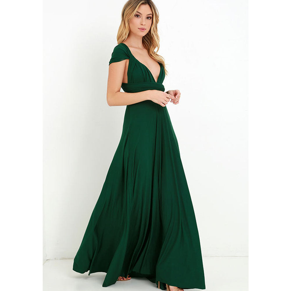 Multiple Cross Backless Sexy Bandage One-piece Dress