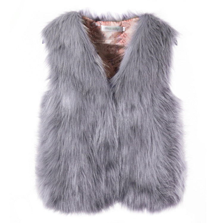 Women's Winter Imitation Fox Fur Warm Coats