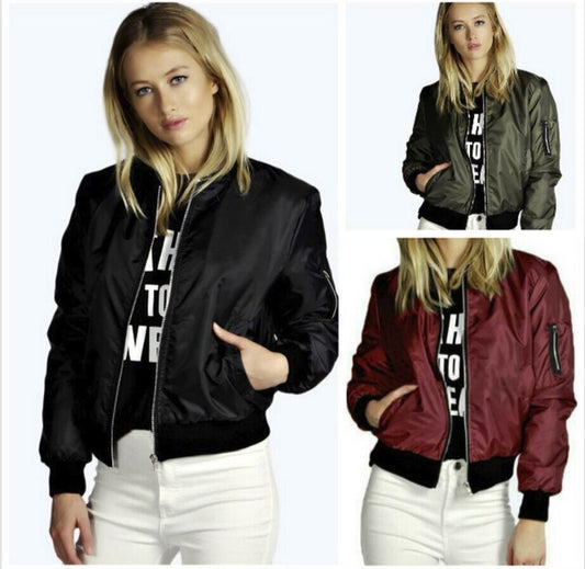 Popular Attractive Classic Chic Zipper Outer Jackets