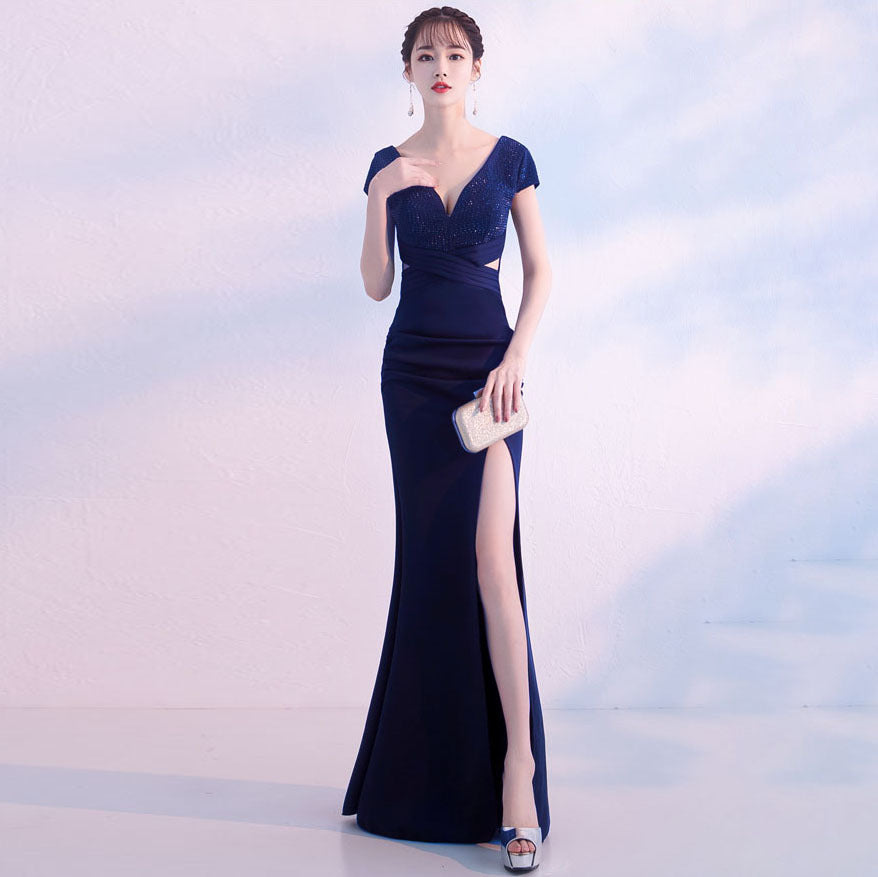 Banquet Dress Female Dignified Generous Long Wedding Dresses