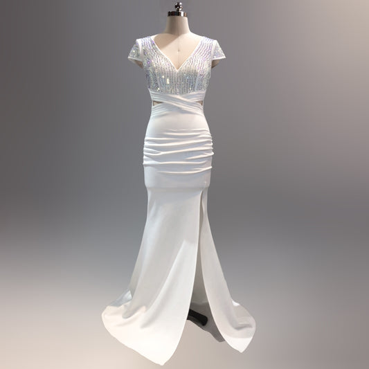 Banquet Dress Female Dignified Generous Long Wedding Dresses