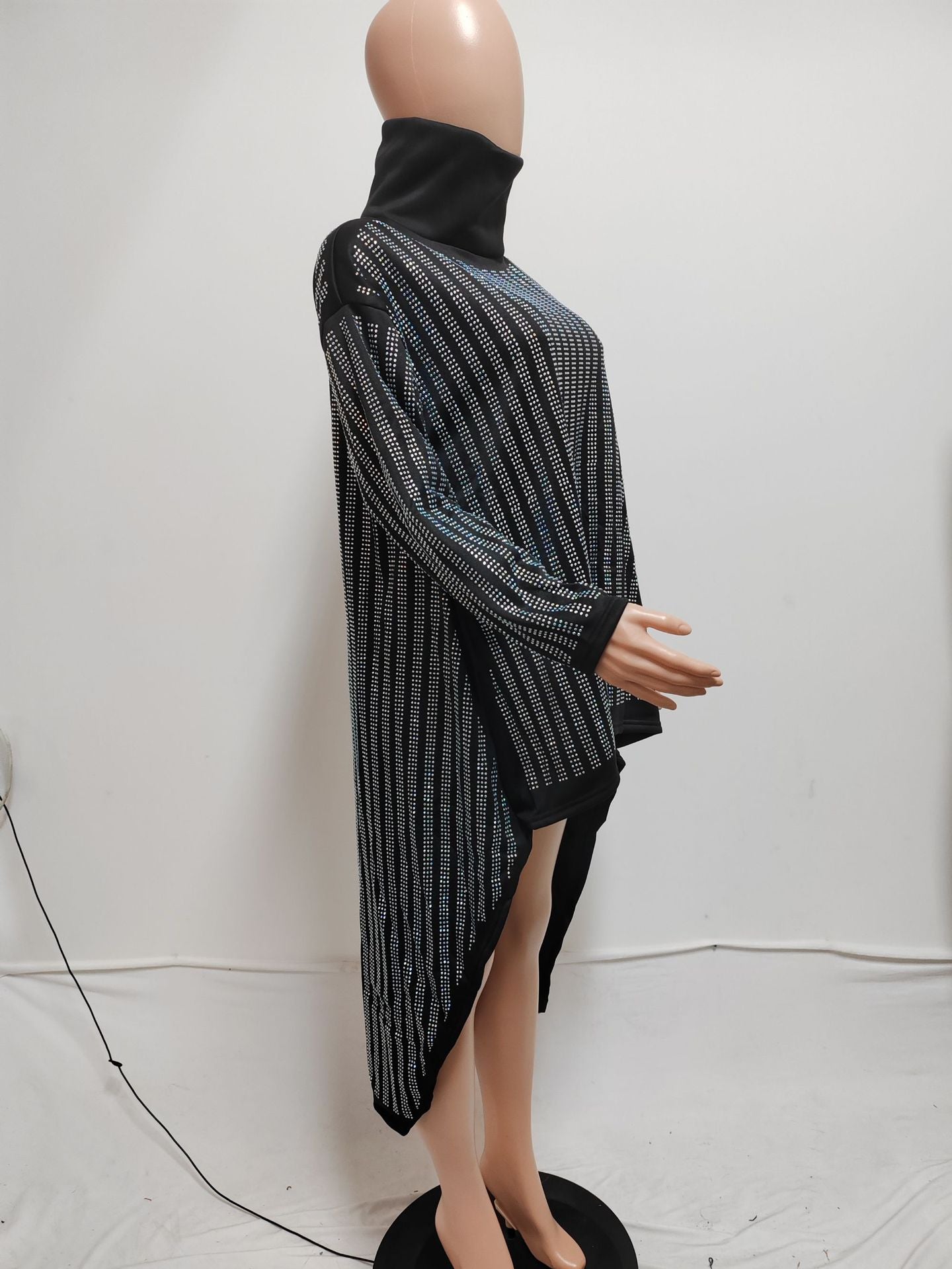 Full Body Rhinestone Dress Spring Bottom Thick Sweaters