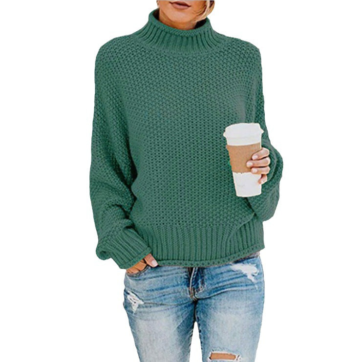 Women's Loose Round Neck Pullover Long Sleeve Women's Sweater