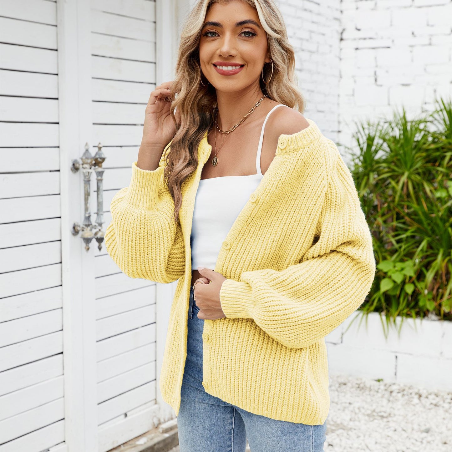 Women's Loose-fitting Casual One Breasted Fashion Sweaters