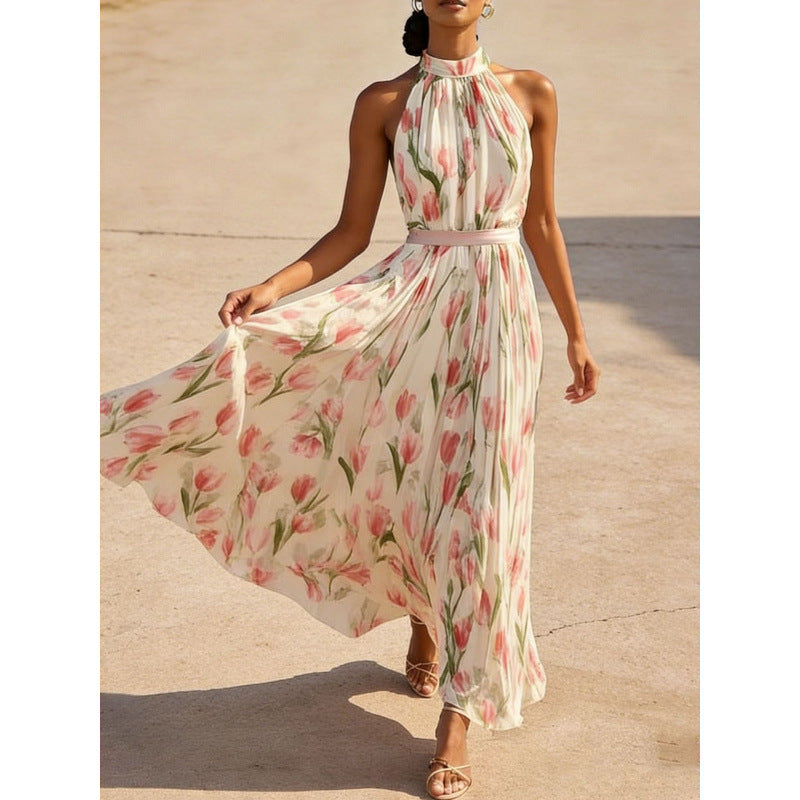 Summer Elegant Large Swing Vacation Style Dress