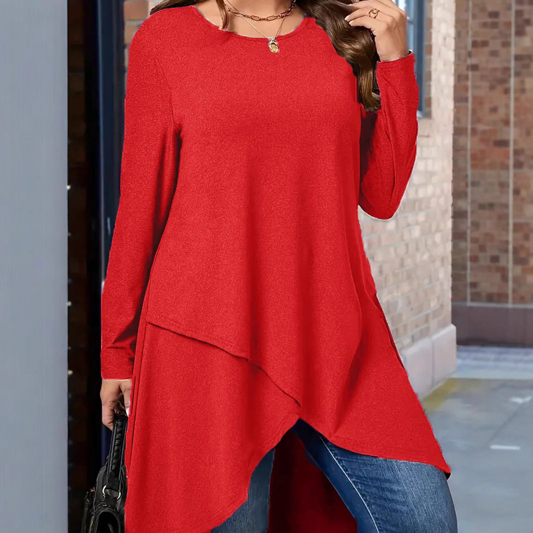 Women's Large Daily Casual Loose Long Sleeves Tops