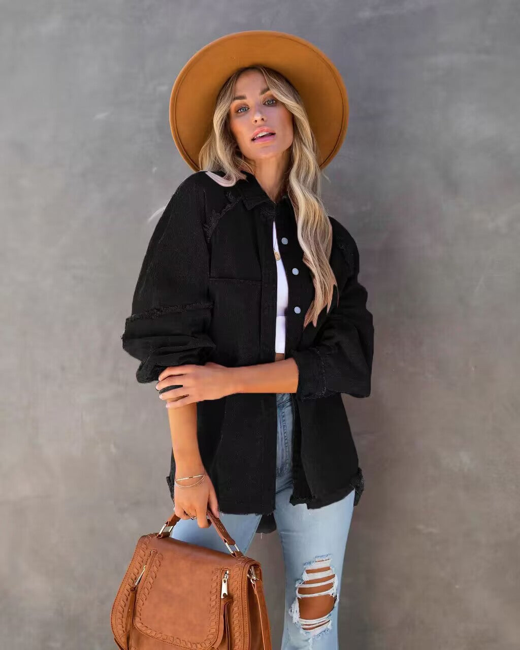 Women's Summer Casual Distressed Tassel Ripped Loose Jackets