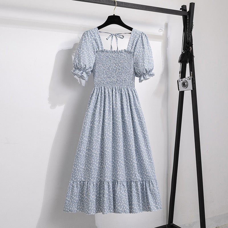 Women's Style Design Niche High-grade Floral Sleeve Dresses