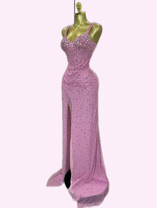 Sexy Low-cut Split Sling Dress Long Dresses