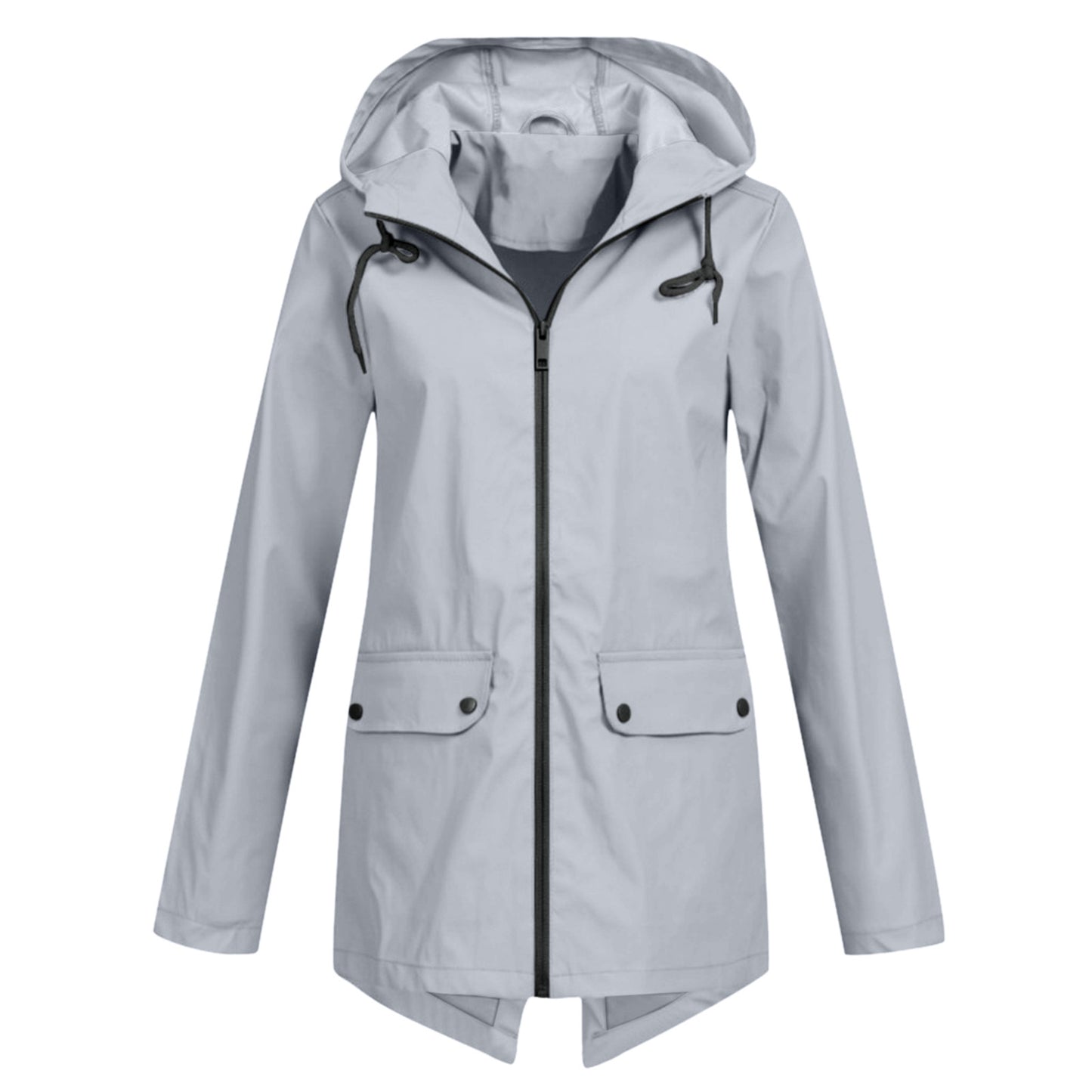 Women's Windcheater Zip Hooded Lightweight Outdoor Windproof Coats