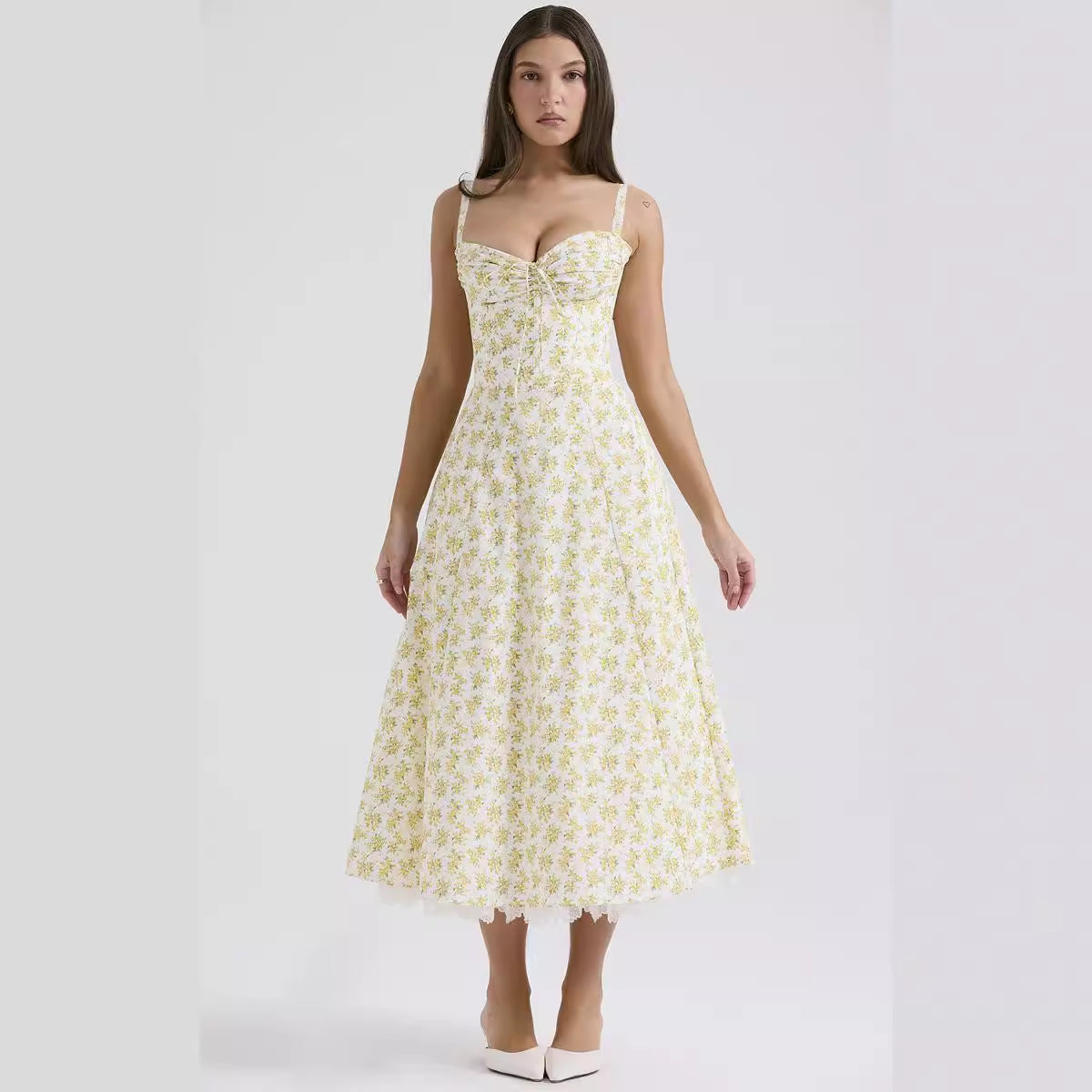 Series French Summer Strap Gentle Dress Dresses