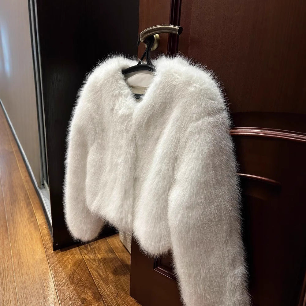 Women's Fur Casual Street Style Fox Coats