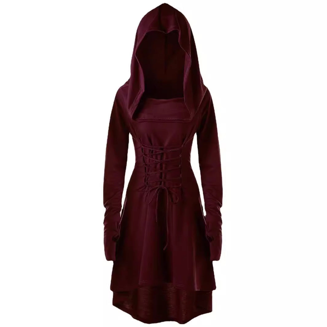Women's Solid Color Holiday Performance Long Sleeve Dress
