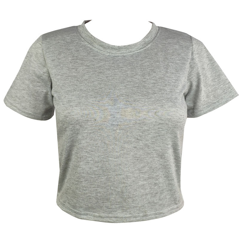 Women's T-shirt Slim Solid Color Simple Common Blouses