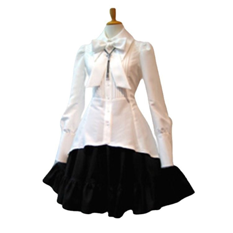 Dress Bow Tie Waist Asymmetric Solid Dresses