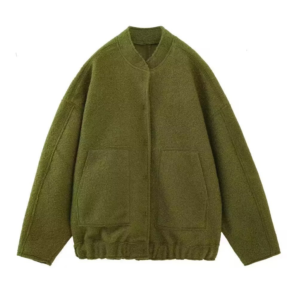 Women's Pretty Urban Casual Pilot Woolen Jackets