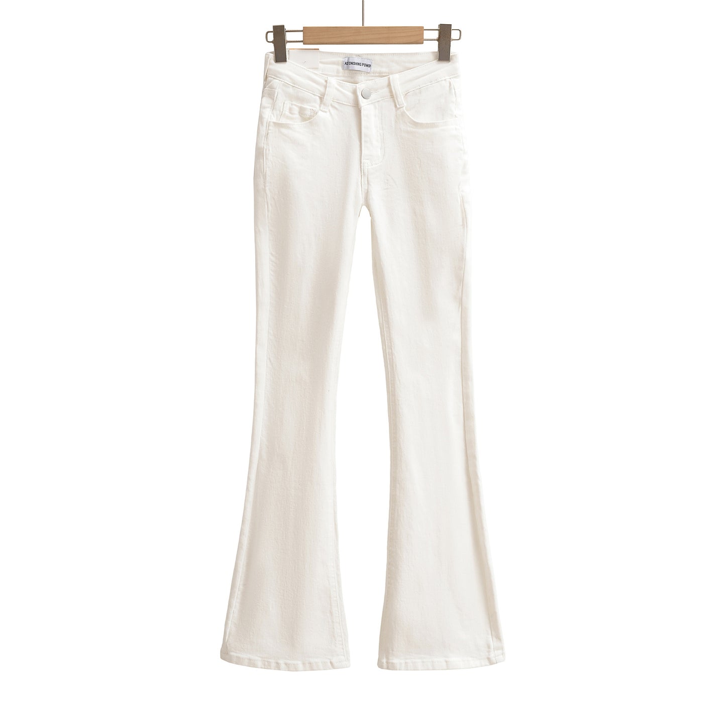 Women's Cushion Low Waist Slightly Flared Autumn Versatile Jeans