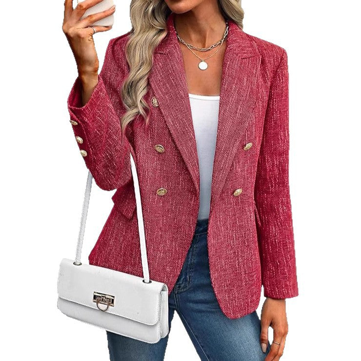 Women's Solid Color Autumn Simple Style Fashion Blazers