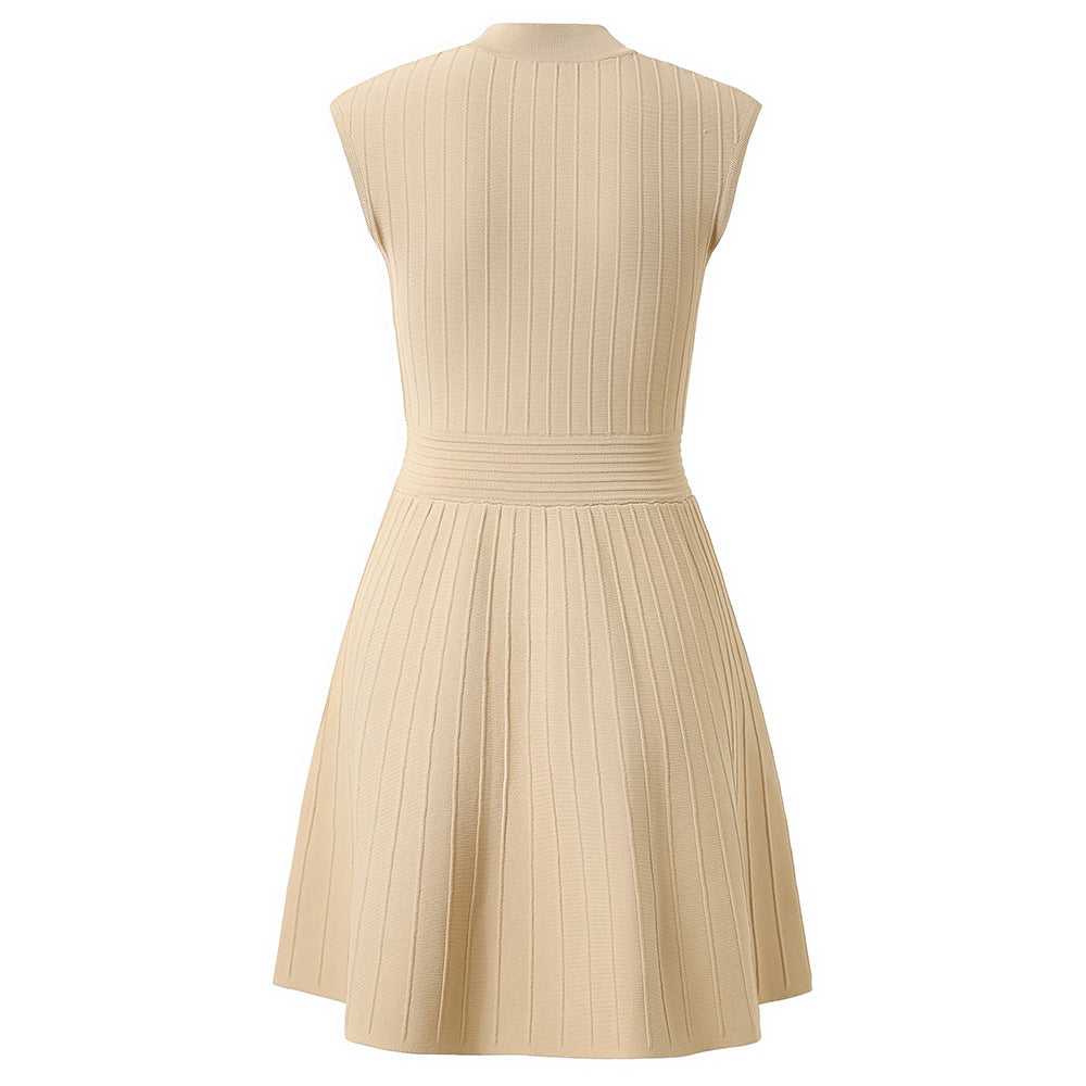 Women's Sleeveless Dress For Summer Elegant Knitted Vests