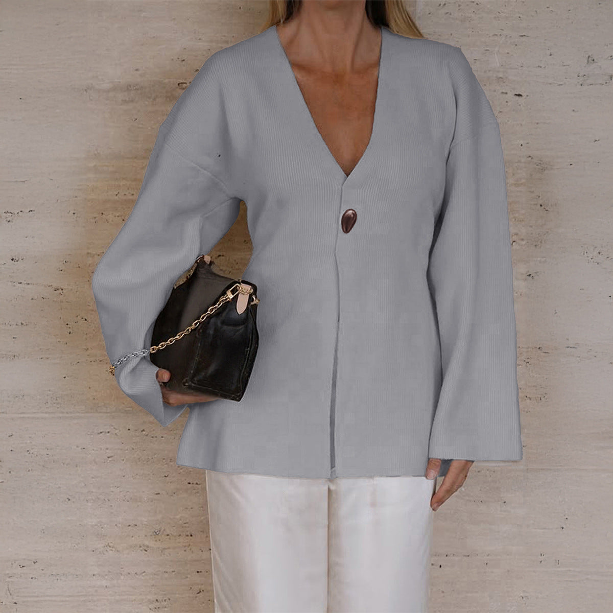 Women's Elegant Graceful Advanced Long Sleeve Shirt Sweaters