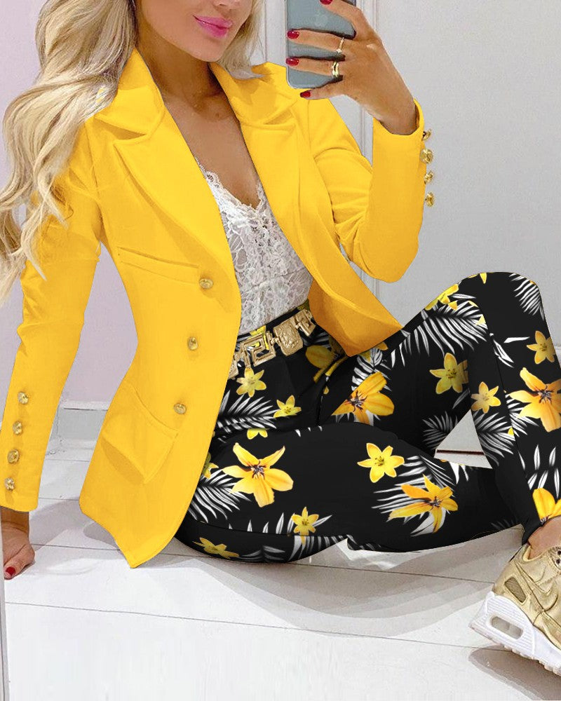 Women's Elegant Example Casual Fashion Set Suits
