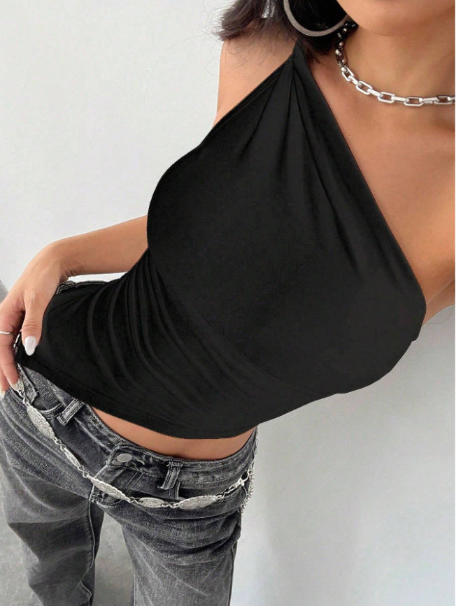 Women's American Sweet Spicy Irregular Hem Blouses