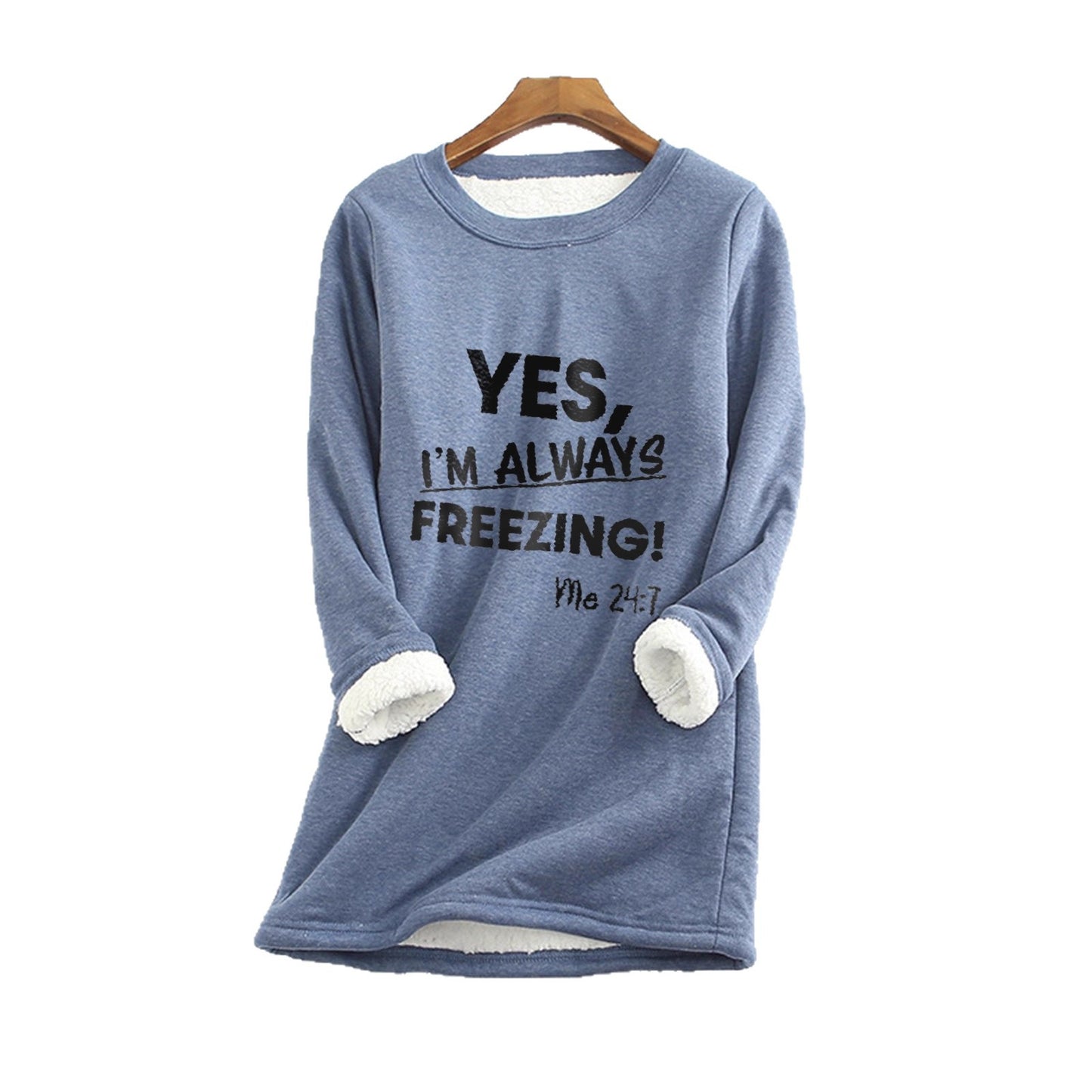 Stylish Fleece-lined Thermal Base Printing Series Women's Sweater, Sweater