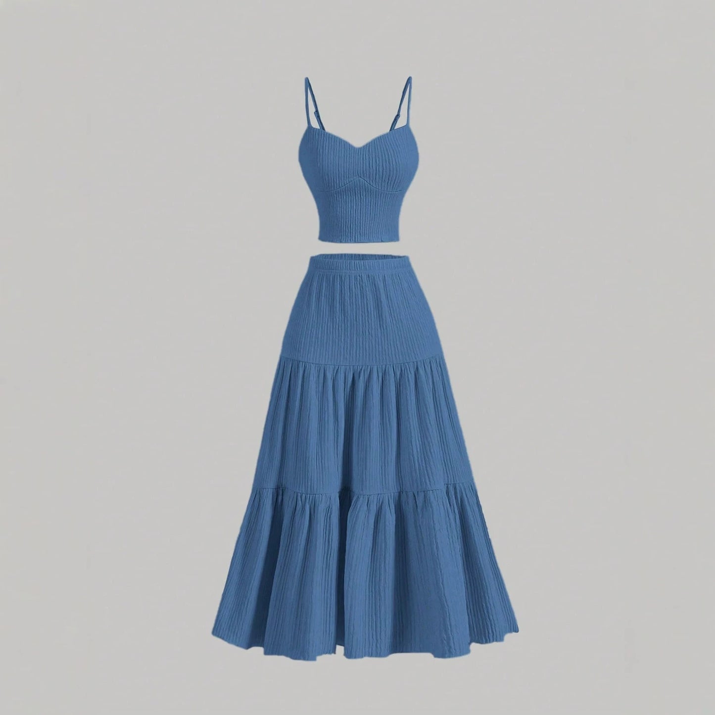 Women's Summer Temperament Slimming High Light Luxury Fashion Casual Suit
