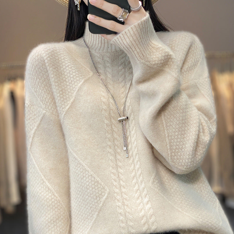 Women's Thick Soft Glutinous Loose Pullover Idle Style Casual Sweater