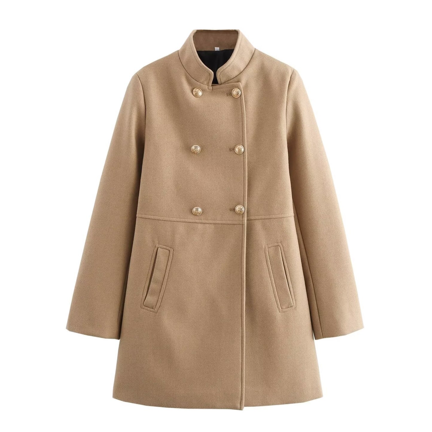 Women's New Winter French Fashion Double-breasted Coats