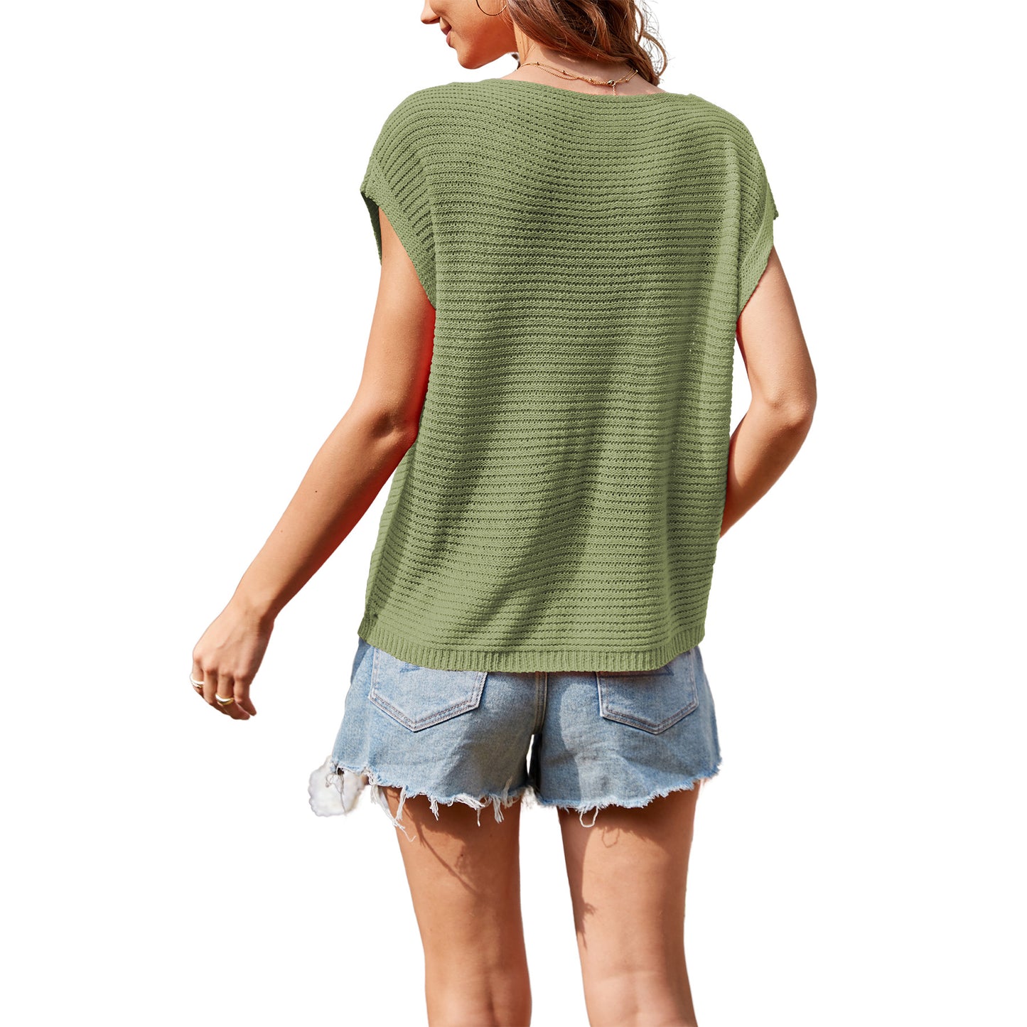 Women's Summer Round Neck Loose Casual Sweaters