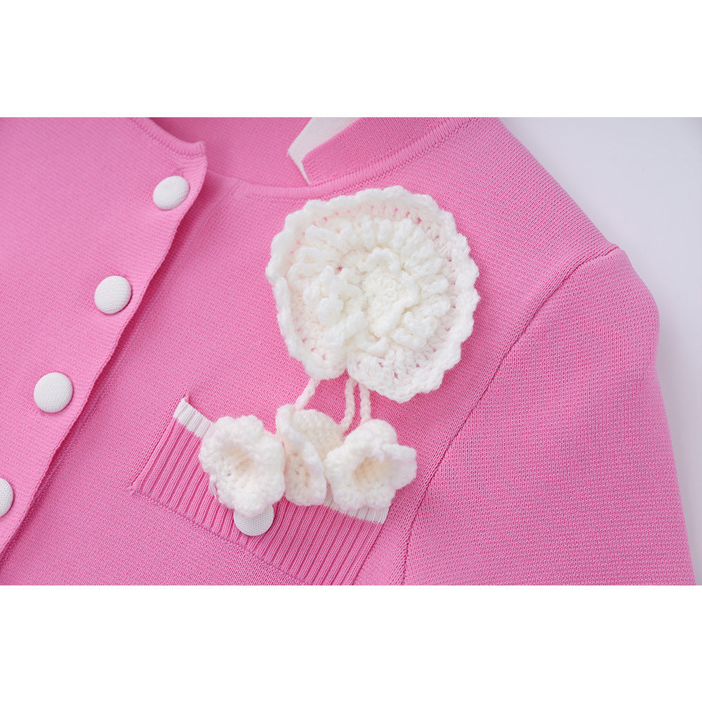 Flower Contrast Color Long Slim Fit Elegant Dresses