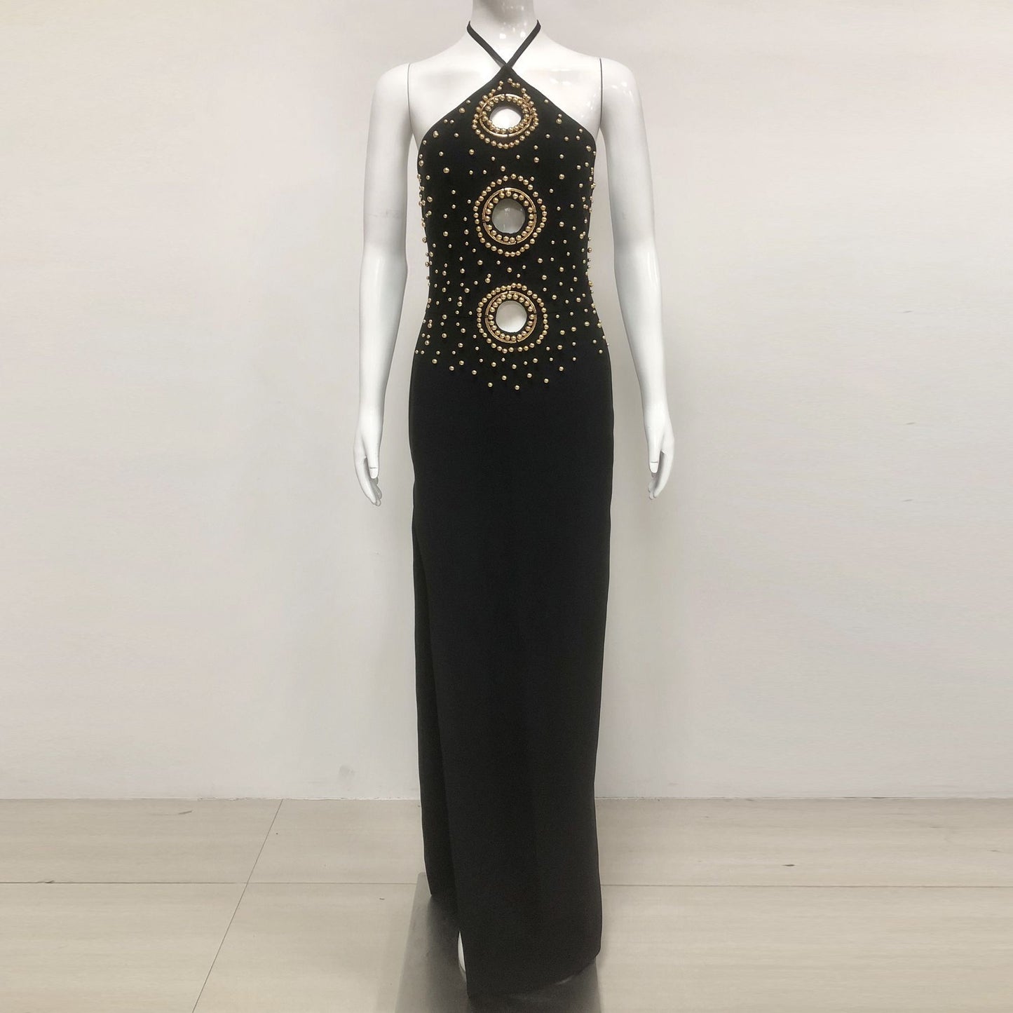 Women's Bandage Sleeveless Rhinestone High Waist Slim Fit Slimming Party Dresses