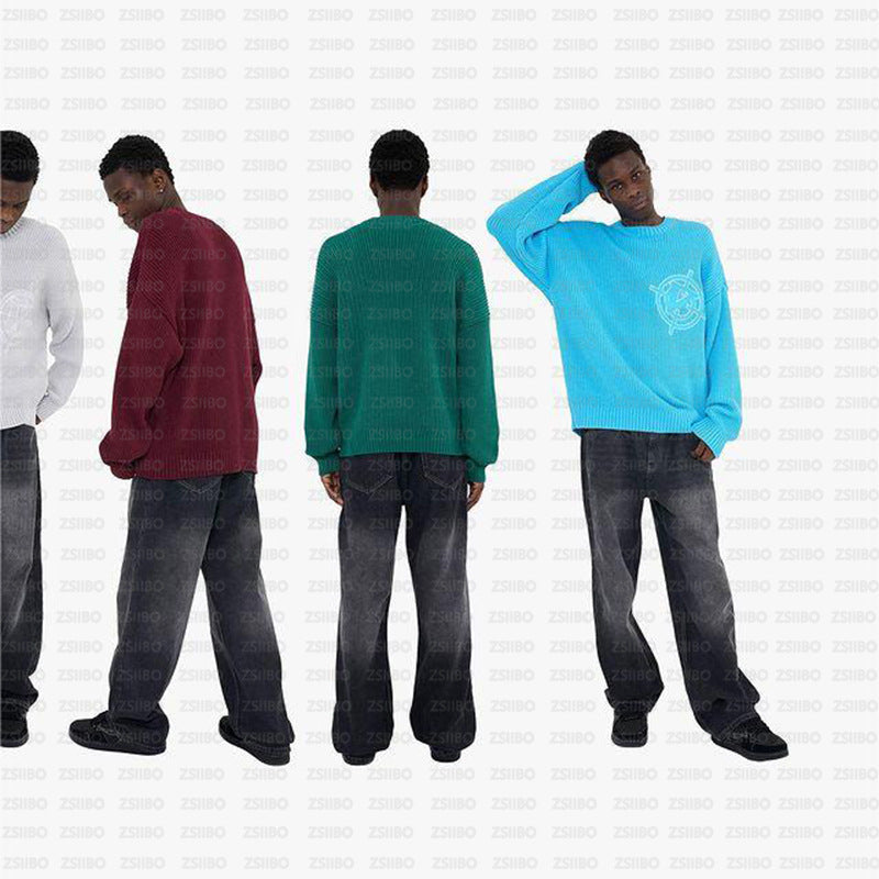 Women's & Men's & Korean Style Loose Simple Leisure Sweaters