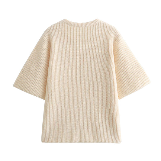 Women's Summer Cherry Decorative Knitted For Sweaters