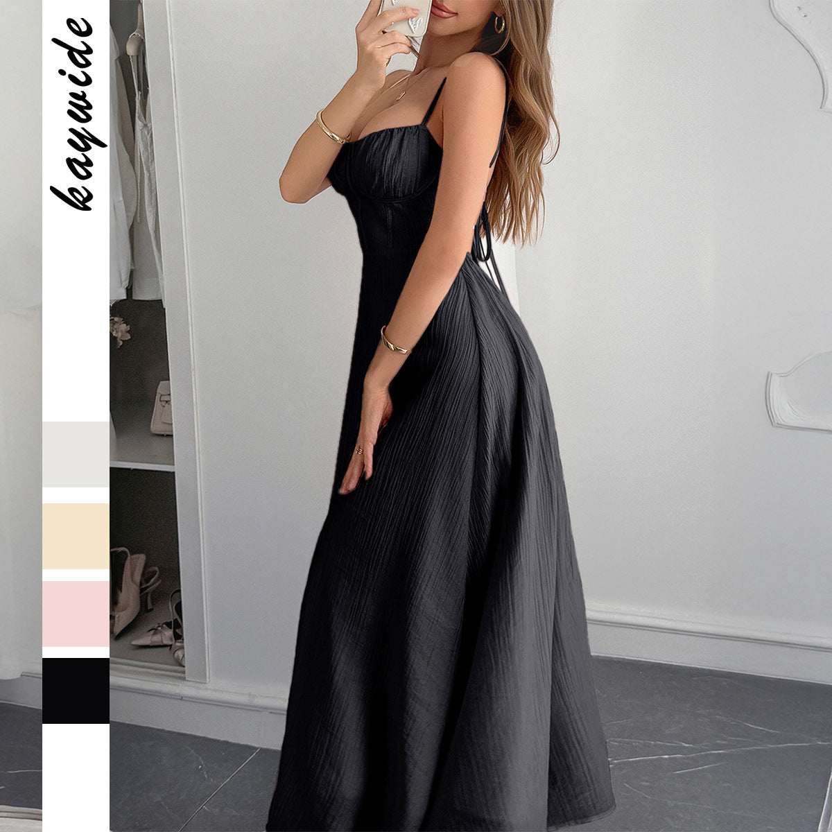 Women's Leisure Vacation Small Sling Slim Fit Clothing