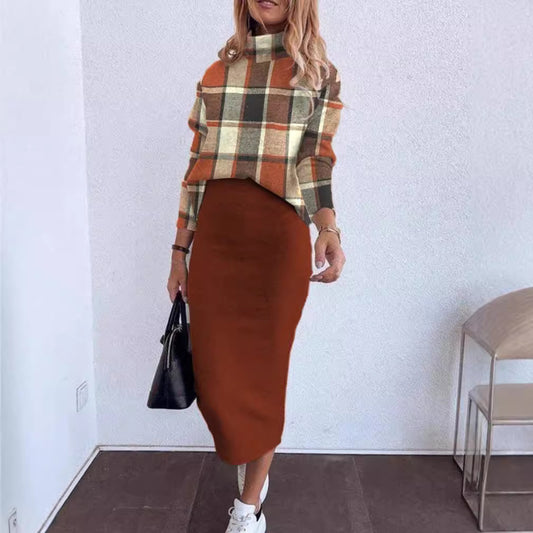 Unique Long Sleeve Turtleneck Fashion Dress Dresses