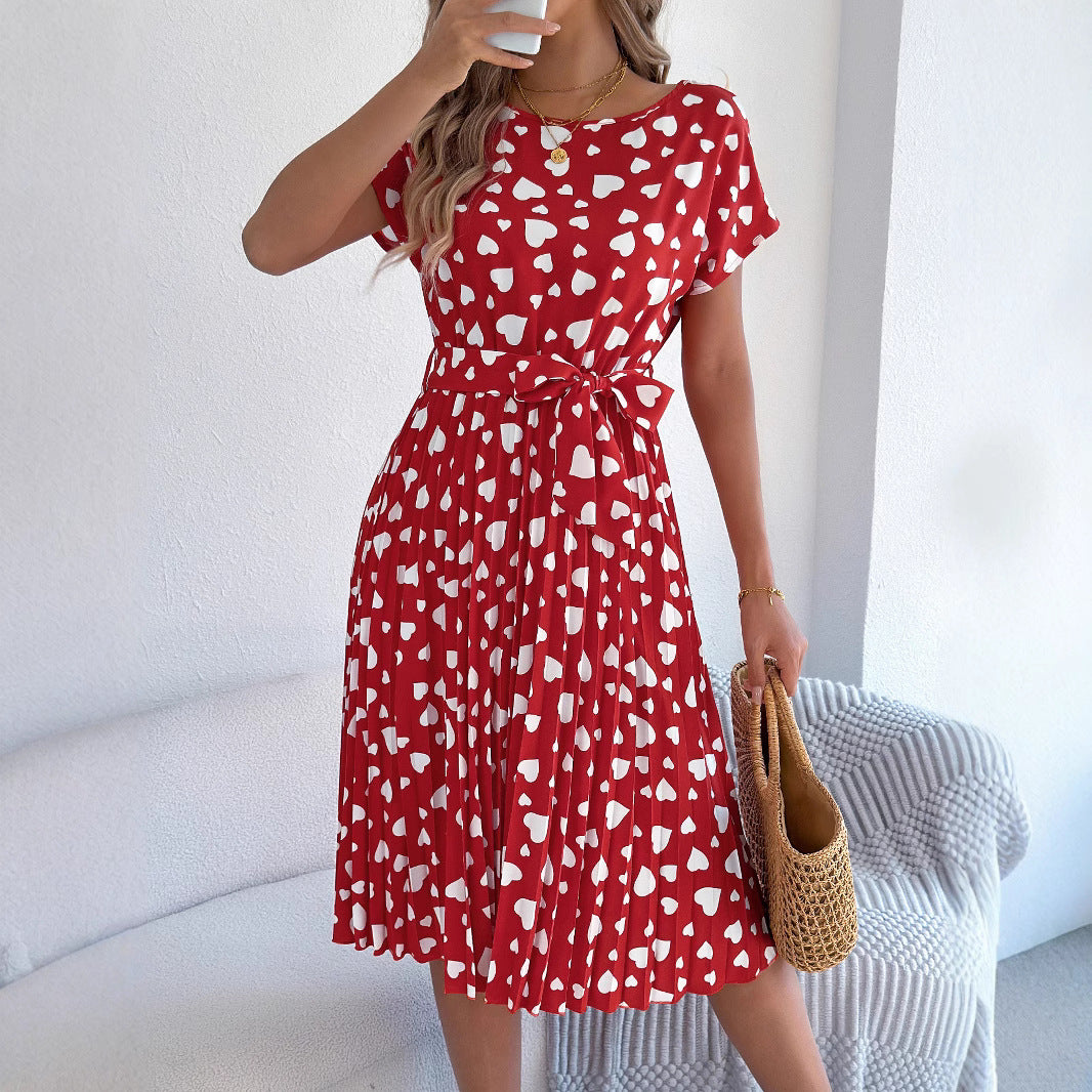 Women's Valentine's Day Gift Casual Contrast Color Love Sleeve Clothing