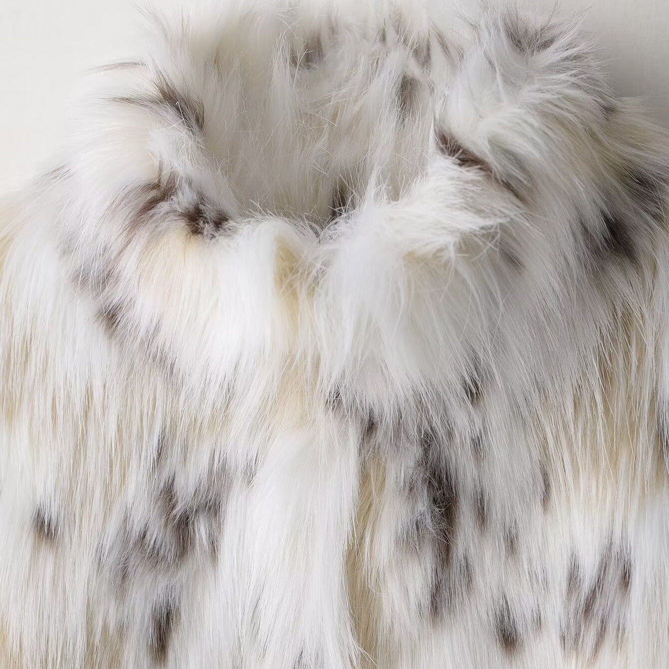 Women's Gradient Color Temperament Artificial Fur Overcoat Coats