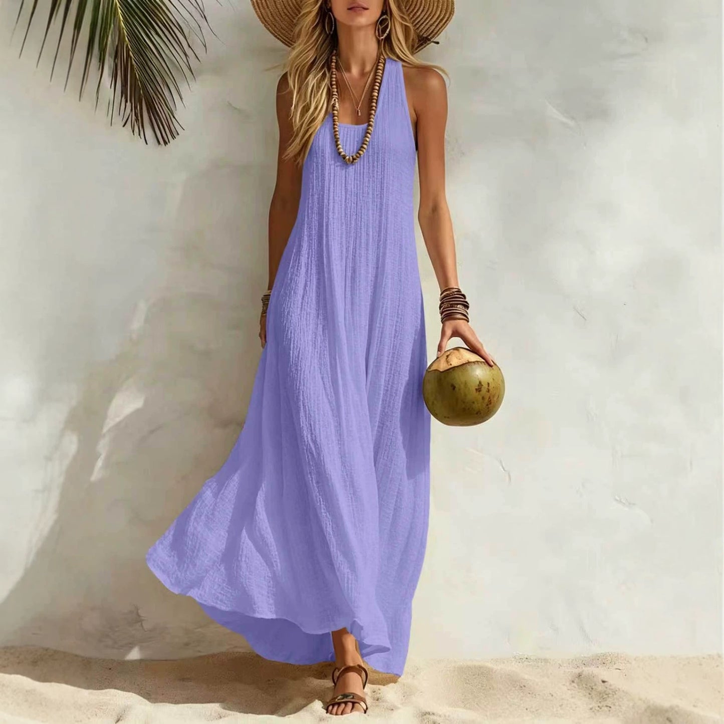 Women's Summer Seaside Vacation Style Loose Vests