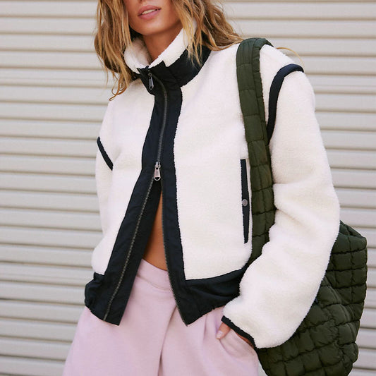 Casual Stand-up Collar Fashion Outdoor Zipper Coats