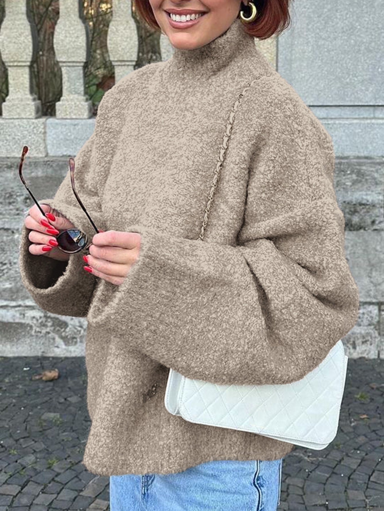 Women's Durable Casual Woolen Long Sleeve Sweaters