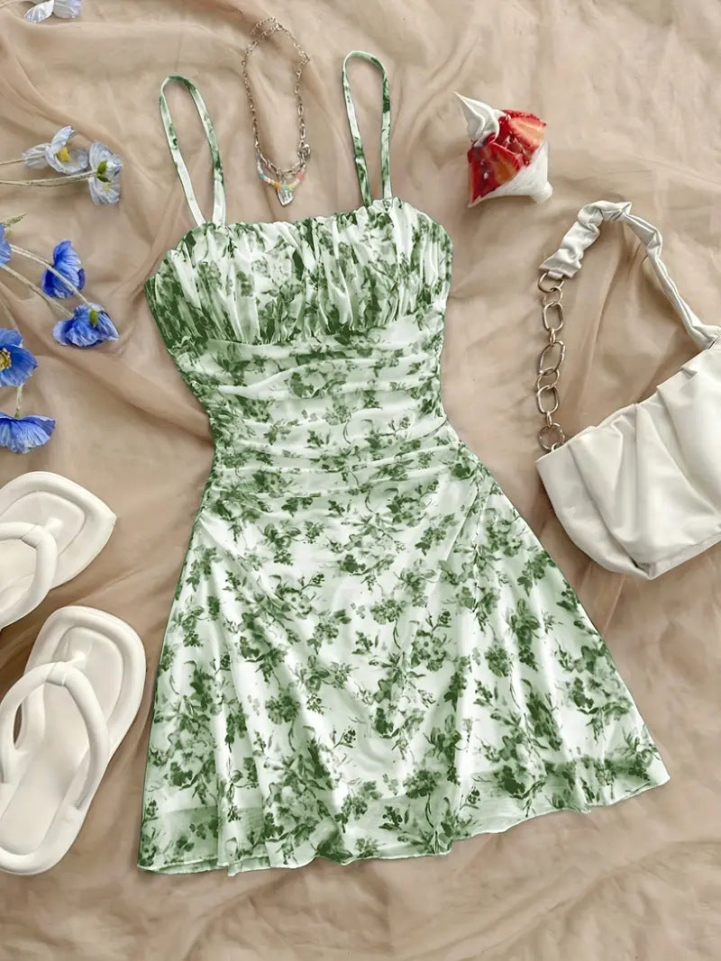 Tight Waist Summer Style Design Sense Minority Dress