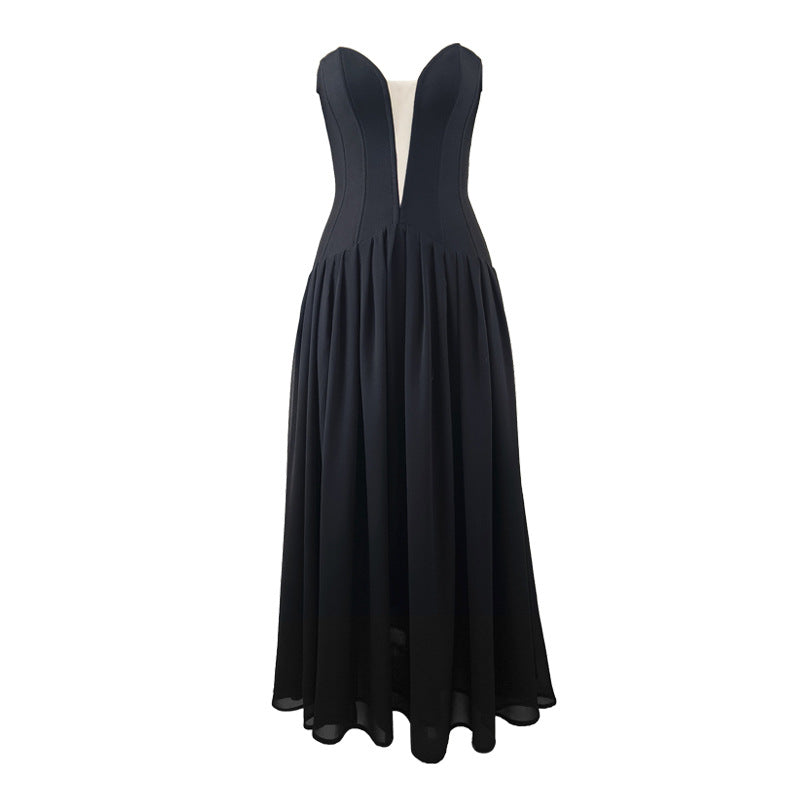Women's Bandage One-piece Dress Deep V Birthday Dresses