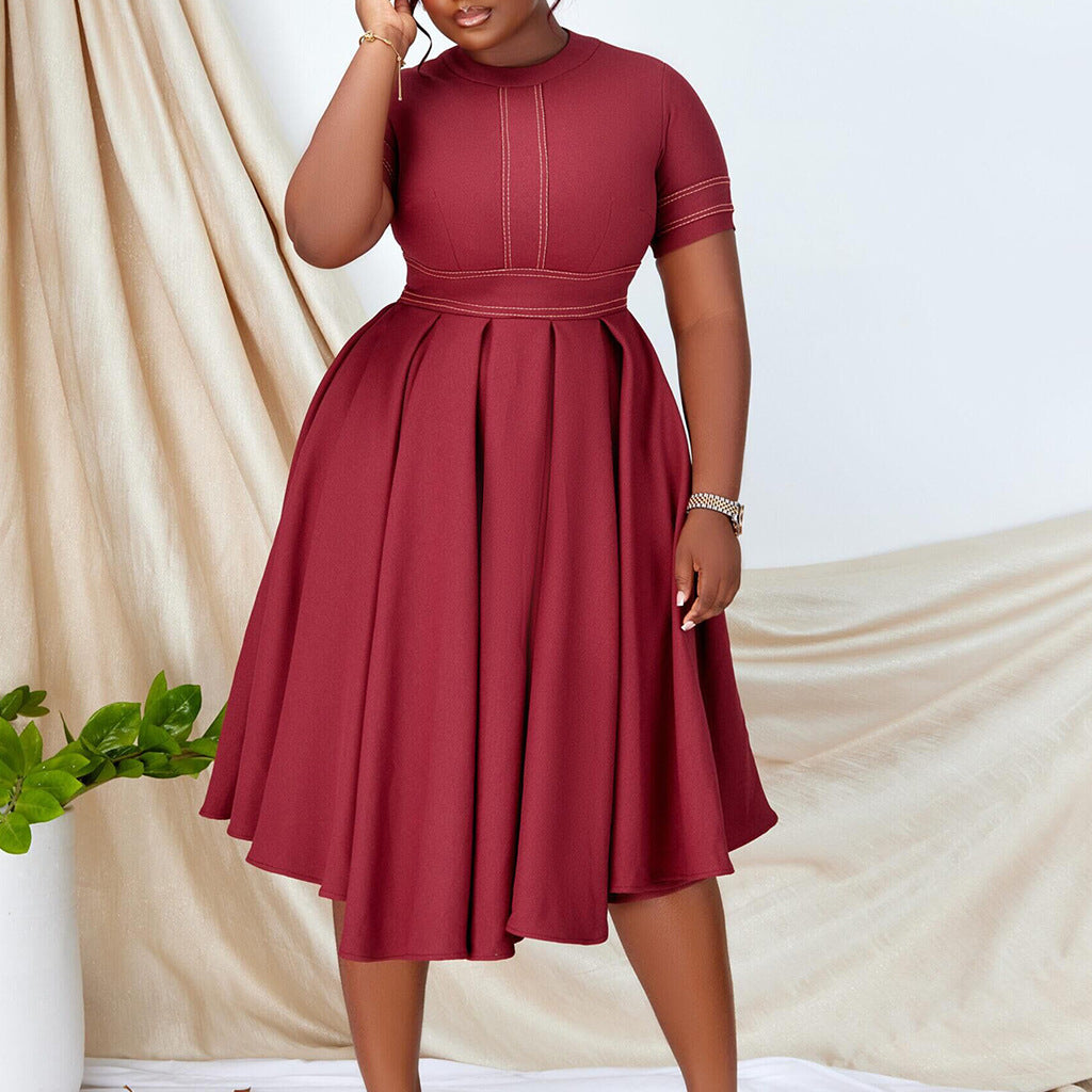 Women's African Large Summer Elegant A- Line Clothing